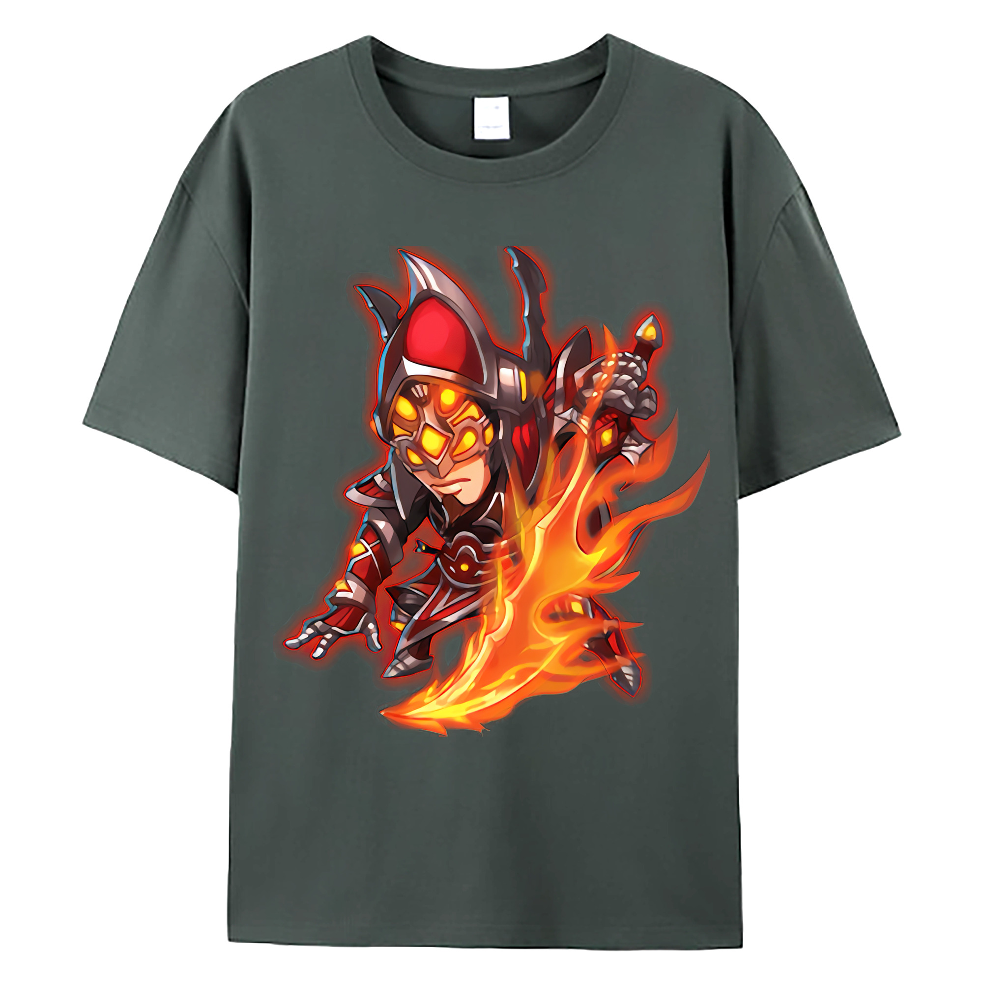 （画像用） リーグ・オブ・レジェンド League of Legends LOL 綿100％ メンズ半袖Tシャツ｜肌触りやわらか＆通気性
